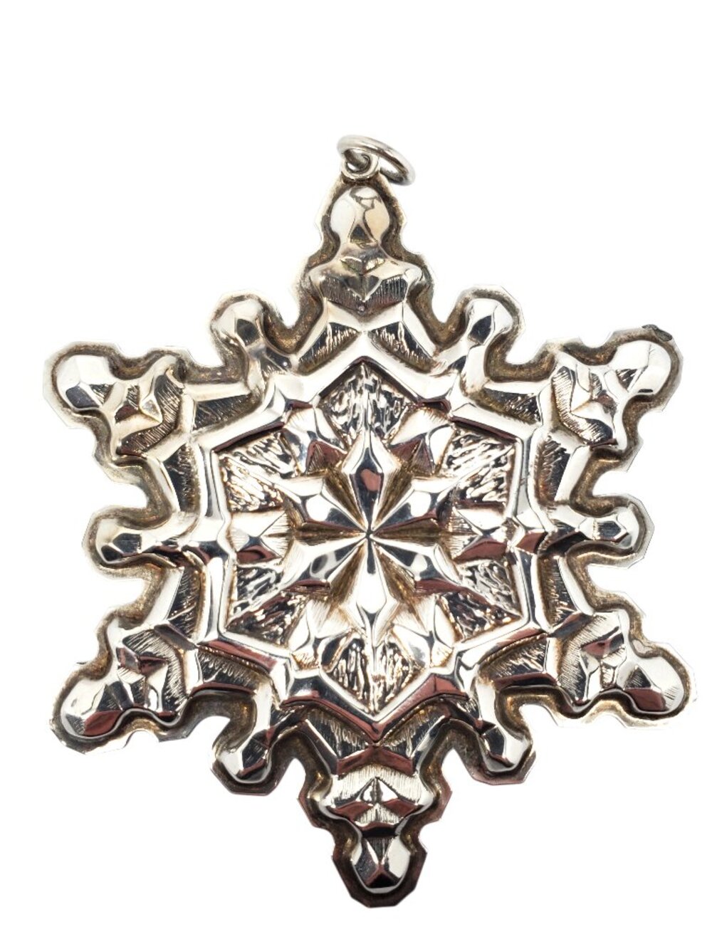 Gorham Sterling Silver 1971 Snowflake Christmas Ornament #24338